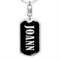 Joann v02 - Luxury Dog Tag Keychain
