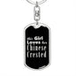 Chinese Crested v2 - Luxury Dog Tag Keychain