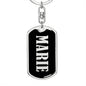 Marie v02 - Luxury Dog Tag Keychain