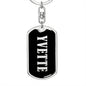 Yvette v02 - Luxury Dog Tag Keychain