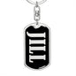 Jill v02 - Luxury Dog Tag Keychain