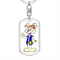 Rabbit - Luxury Dog Tag Keychain