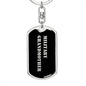 Military Grandmother v2 - Luxury Dog Tag Keychain
