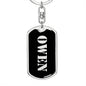 Owen v3 - Luxury Dog Tag Keychain