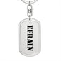Efrain - Luxury Dog Tag Keychain