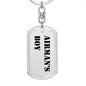 Airman's Boy - Luxury Dog Tag Keychain