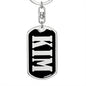Kim v02 - Luxury Dog Tag Keychain