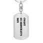 Coast Guardsman's Son - Luxury Dog Tag Keychain