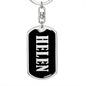 Helen v02 - Luxury Dog Tag Keychain