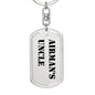 Airman's Uncle - Luxury Dog Tag Keychain