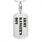 Army Ranger's Boy - Luxury Dog Tag Keychain