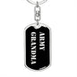 Army Grandma v2 - Luxury Dog Tag Keychain