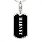 Harvey v3 - Luxury Dog Tag Keychain