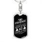 Courage - Luxury Dog Tag Keychain