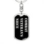 Combat Veteran's Niece v2 - Luxury Dog Tag Keychain
