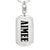 Aimee v01 - Luxury Dog Tag Keychain