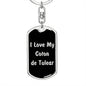 Love My Coton de Tulear v5 - Luxury Dog Tag Keychain
