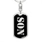 Son v3 - Luxury Dog Tag Keychain
