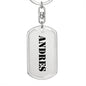 Andres - Luxury Dog Tag Keychain
