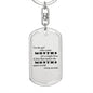 A Single Kiss v2 - Luxury Dog Tag Keychain