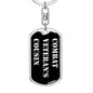 Combat Veteran's Cousin v2 - Luxury Dog Tag Keychain