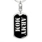 Army Mom v2 - Luxury Dog Tag Keychain