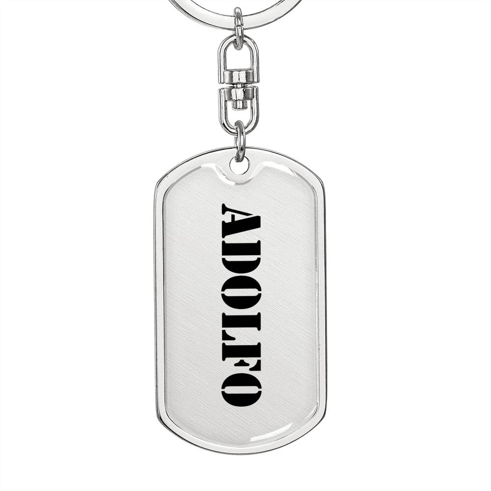Adolfo - Luxury Dog Tag Keychain