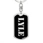 Lyle v3 - Luxury Dog Tag Keychain