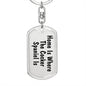 Cocker Spaniel's Home - Luxury Dog Tag Keychain