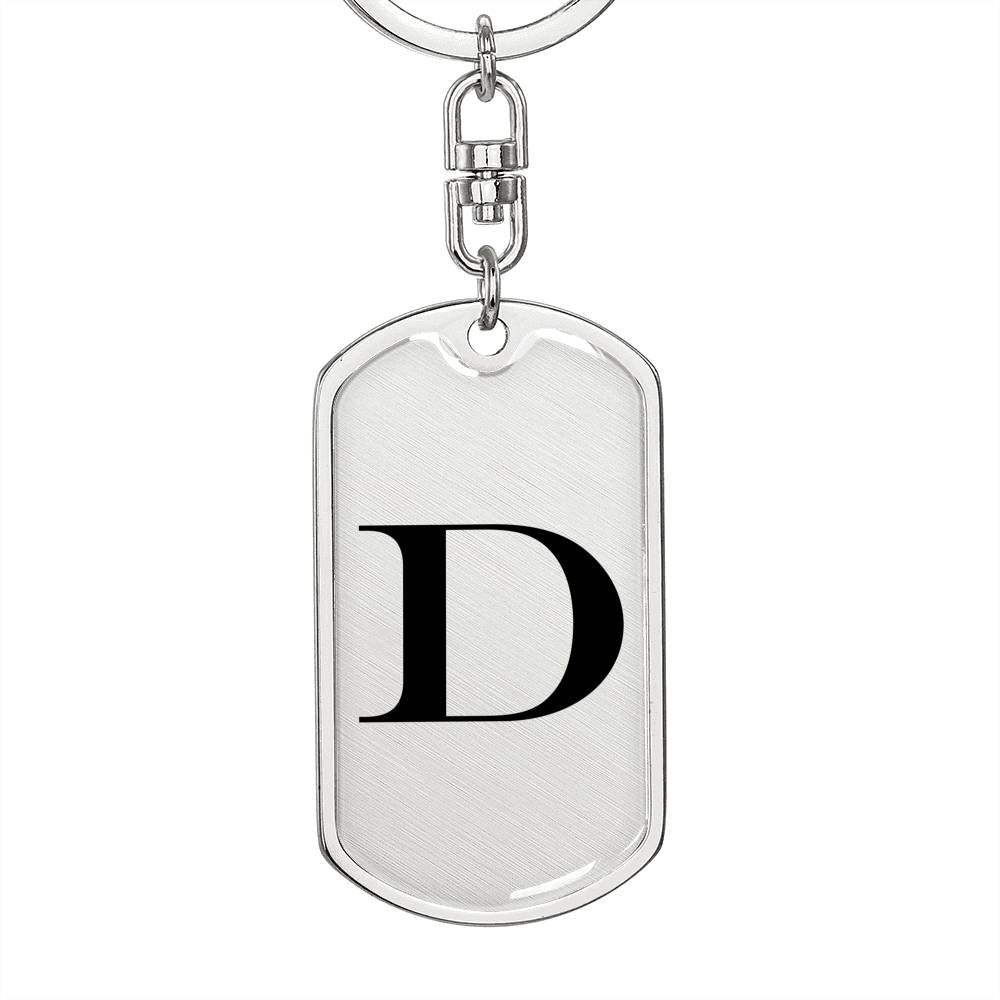 Initial D v1a - Luxury Dog Tag Keychain