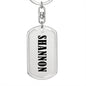 Shannon v01 - Luxury Dog Tag Keychain