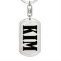 Kim v01 - Luxury Dog Tag Keychain