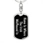 Irish Wolfhound's Home v2 - Luxury Dog Tag Keychain