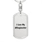Love My Affenpinscher v4 - Luxury Dog Tag Keychain