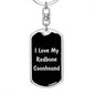 Love My Redbone Coonhound v5 - Luxury Dog Tag Keychain