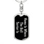 Bull Terrier's Home v2 - Luxury Dog Tag Keychain