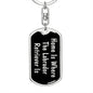 Labrador Retriever's Home v2 - Luxury Dog Tag Keychain