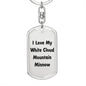 Love My White Cloud Mountain Minnow - Luxury Dog Tag Keychain