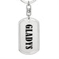 Gladys v01 - Luxury Dog Tag Keychain