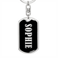Sophie v02 - Luxury Dog Tag Keychain