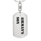 Airman's Son - Luxury Dog Tag Keychain