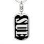 Sue v02 - Luxury Dog Tag Keychain