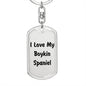 Love My Boykin Spaniel v4 - Luxury Dog Tag Keychain