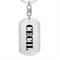 Cecil - Luxury Dog Tag Keychain