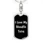 Love My Bloodfin Tetra v2 - Luxury Dog Tag Keychain