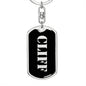 Cliff v3 - Luxury Dog Tag Keychain