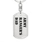 Army Ranger's Dad - Luxury Dog Tag Keychain