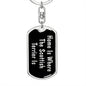 Scottish Terrier's Home v2 - Luxury Dog Tag Keychain