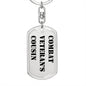 Combat Veteran's Cousin - Luxury Dog Tag Keychain