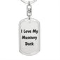 Love My Muscovy Duck - Luxury Dog Tag Keychain